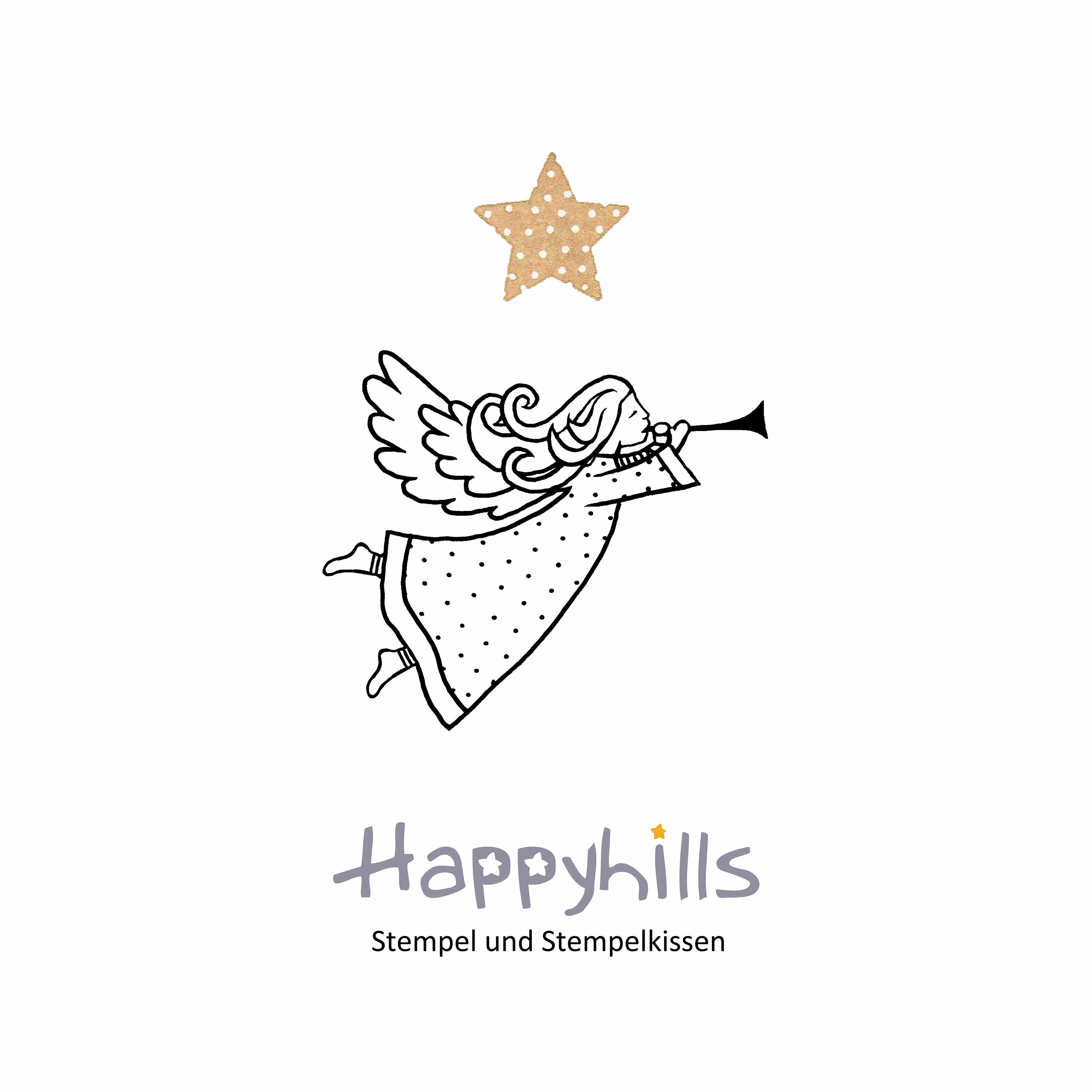 Engel Können Fliegen Flüsterte Sie Und Sprang Engel Stempel mit Flügeln und Trompete fliegt er und singt - Etsy