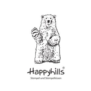 Orso polare che saluta, grande orso polare o bellissimo orso bruno, simbolo di perseveranza e gratitudine, da Happyhills Winter