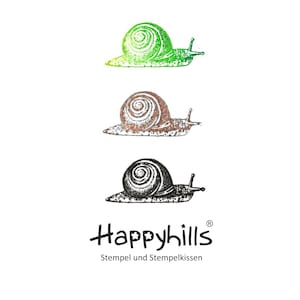 Timbro lumaca Giardino, Gattonare, Morbido, Conchiglia, Lento, Carino, Casa, Verdura, Frutta di Happyhills