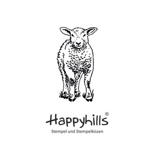 SALE Schaf, Lamm ein wolliges glückliches Tier für Ostern, Weihnachten und Kirche, lieferbar ab Mitte Februar,  Stempel von Happyhills