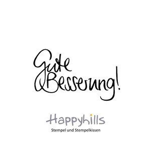 Fique bom logo! Carimbo de Happyhills, fique bom logo! carimbar um cartão para recuperação