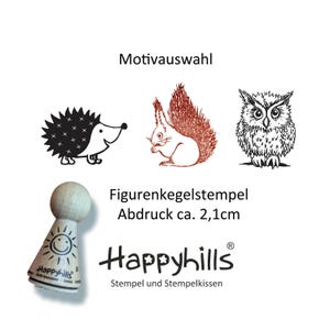 Wald Kegelstempel Auswahl oder Set, Igel, Eichhörnchen, Eule, Herbst, Tiere, Winter, Nuss, Baum, kreative Karten von Happyhills