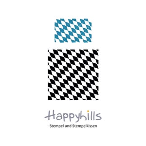 Bayernflagge Hintergrund Stempel von Happyhills, Bayernraute, Bayernkaro, Rautenflagge