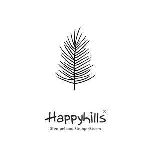 Baum/Feder Stempel schöne florale Zeichnung für Hintergründe, Wälder, Botanik, Pflanzen, Hochzeit, Weihnachten von Happyhills Florales Motiv
