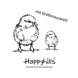 Küken, so flauschig und niedlich, Bauernhof, Ostern, Kücken, Junges, Geburt, Ei und Hühner Stempel von Happyhills