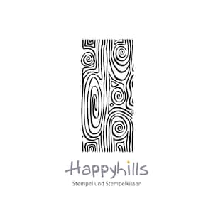 Houtnerfstempel van Happyhills, houten plank, teruggewonnen hout of wateroppervlak, zeeniveau