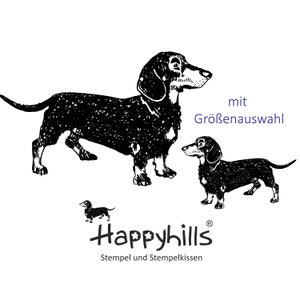 Dackel Stempel von Happyhills, Hundestempel, Dachshund, Jäger, Teckel, klug, Trentier, Rasse von Happyhills