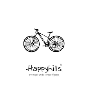 Mountainbike Stempel Fahrrad, Sport, Männer, Herrenrad, Berge, Tour, E-Bike, Zweirad  von Happyhills