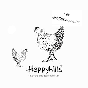 Poulets en deux tailles pour Pâques et cartons d'œufs, poule, oiseau, poulailler, coq, poulet, poulet, kikeriki, timbres de Happyhills