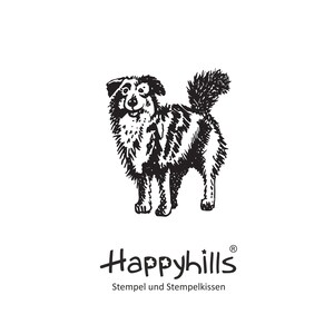 Timbro del pastore australiano Timbro per cani, razza di cane popolare, australiano, cane da pastore, cane da pastore di Happyhills Animal Design