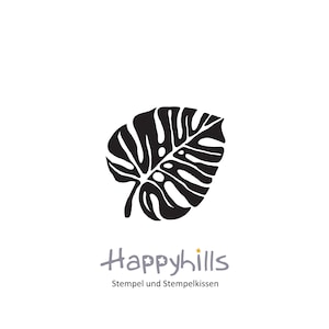 Monstera-stempel van Happyhills is een geluksbrenger voor de snelle vervulling van grote dromen, een populair motief