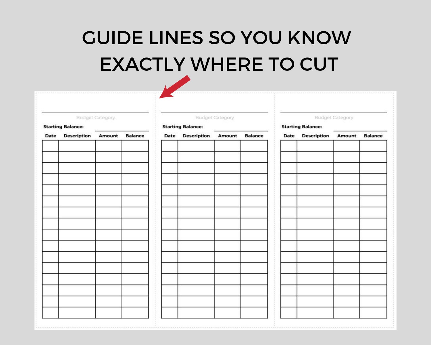 Cash Envelope System Inserts Printable Expense Tracker Etsy