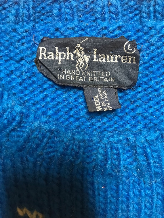 80s 1980s Wool Sweater Vest - RL83 - Ralph Lauren… - image 4