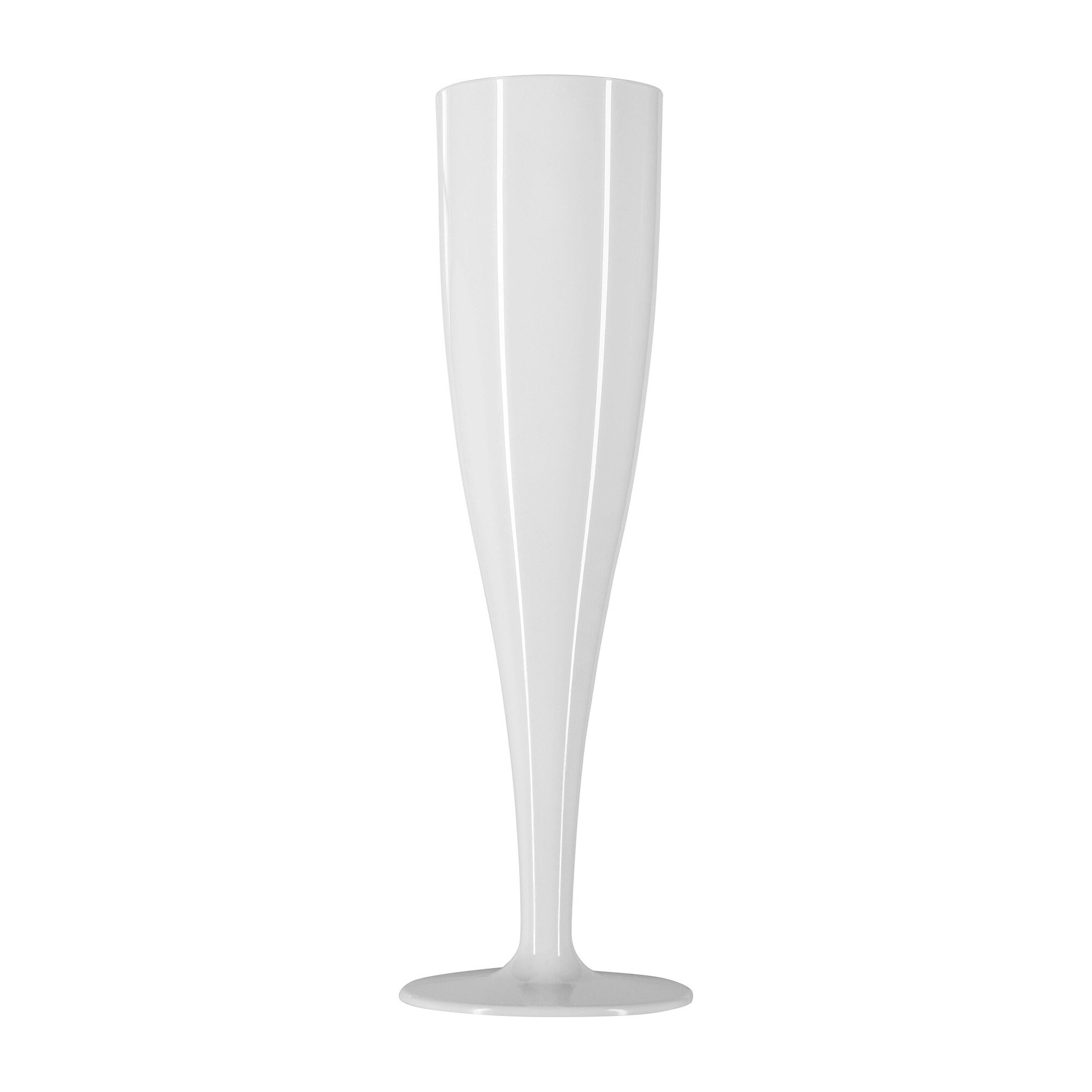 10 x White Biodegradable Prosecco Flutes - 175ml - One Piece Glossy Ch –  Product Pro - Plastics