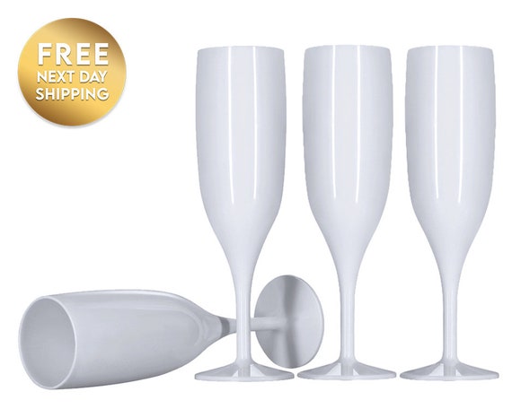 White 2024 plastic flutes
