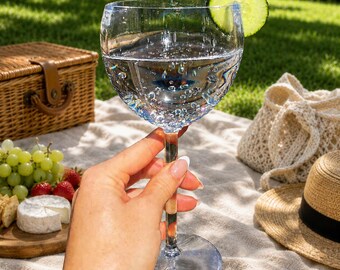 48 x Clear Plastic Reusable Gin Glasses 400ml