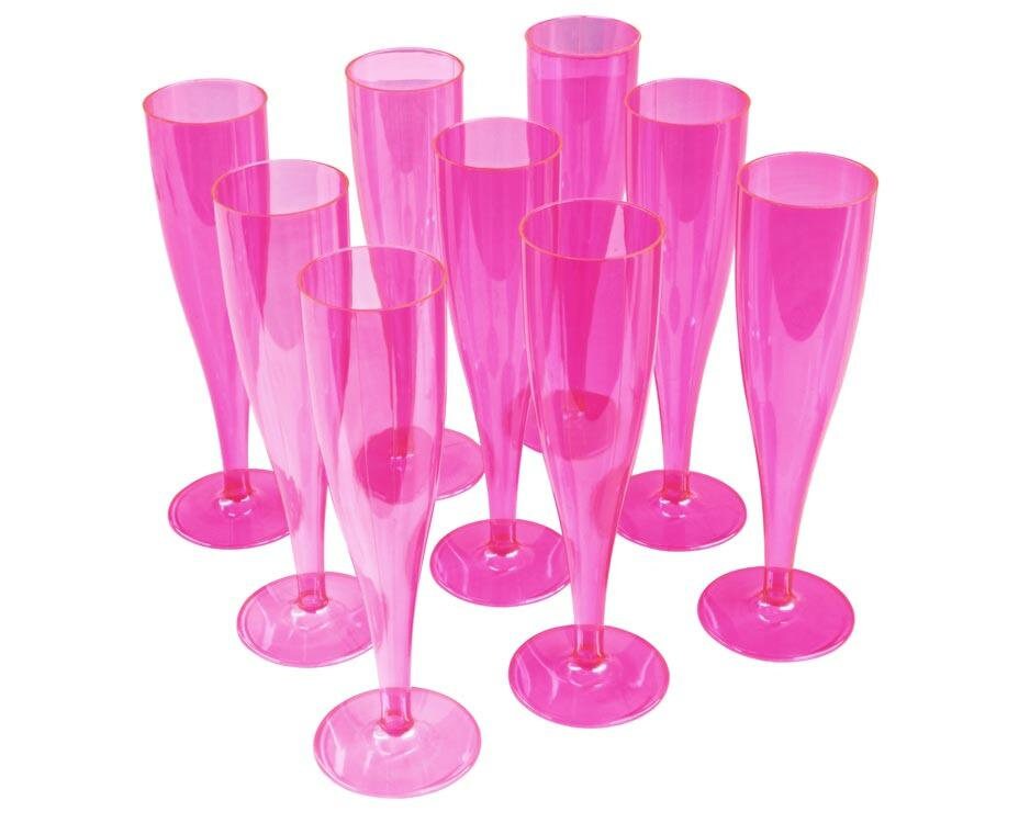 10 x Pink Prosecco Flutes 175ml Capacity Recyclable | Etsy
