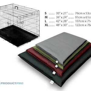 Vibrant Life Durable & Water-Resistant Dog Crate Mat, Black, 24 