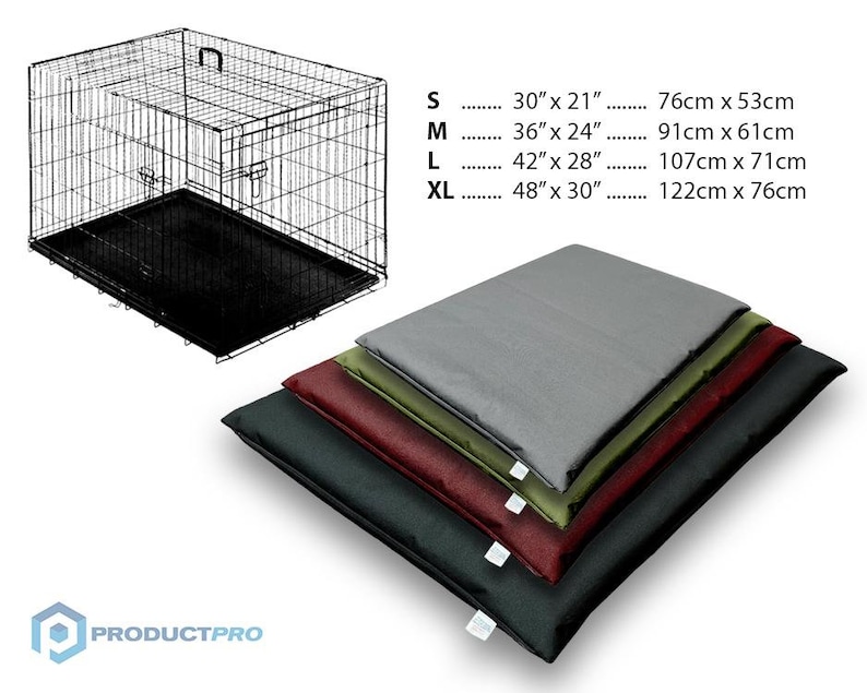 Dog Crate Mat Waterproof Bed Cage Pad Liner Small Medium Large Etsy UK