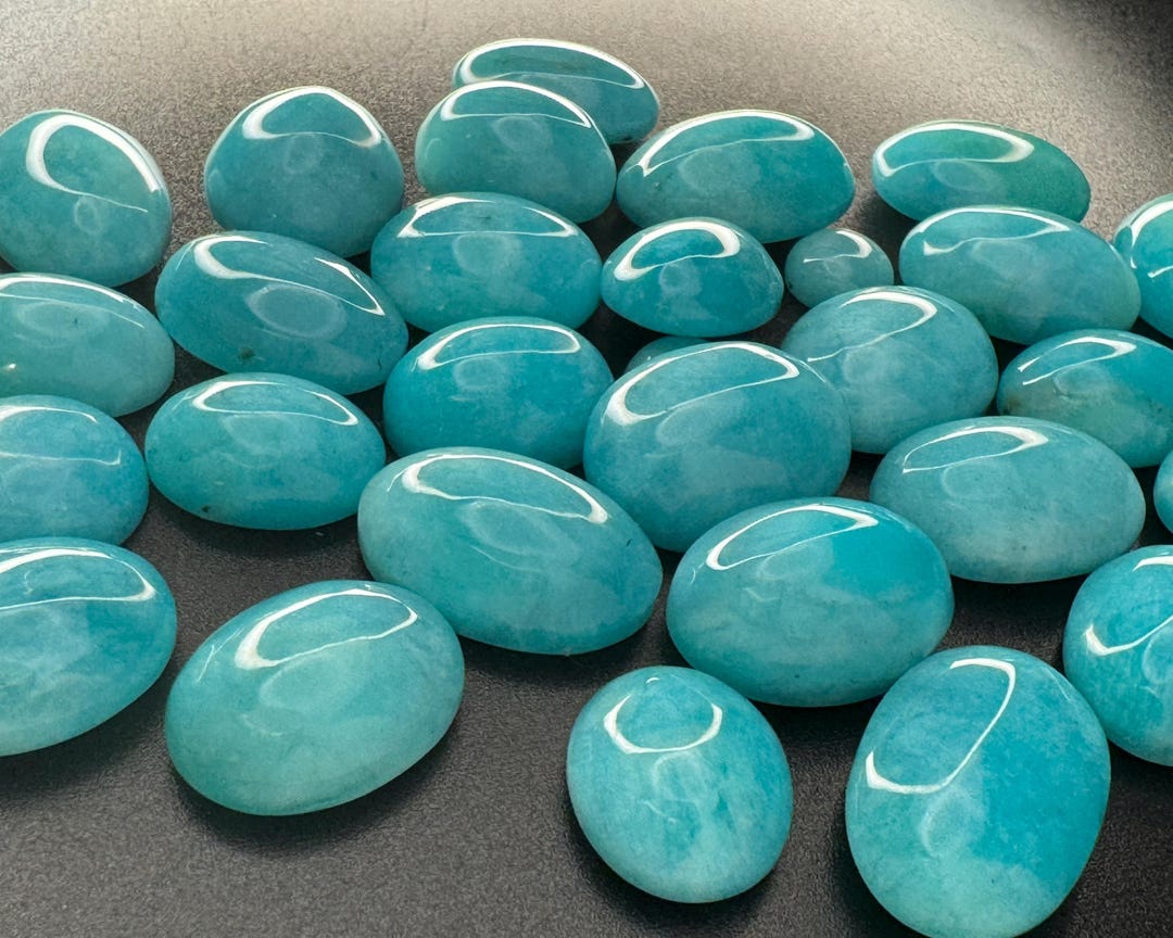 Amazonite Natural Color Caribbean Blue | Gorgeous Ocean Blue Amazonite ...