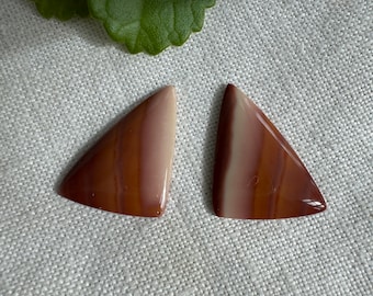 Rhyolite Wonderstone matched cabochon pair | Excellent quality designer cabochon pair for jewelry making or collecting