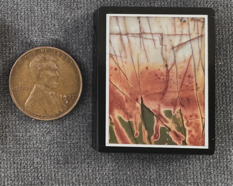 Exceptional Red Creek Jasper Intarsia Inlay Bead Side-to-side Slide ...