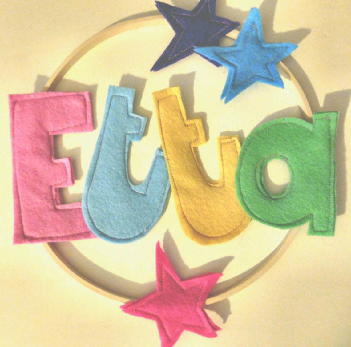 Personalised Children's Felt Name Bedroom Door or Wall Etsy