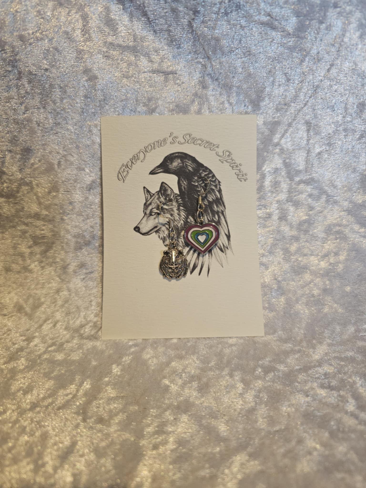 Orecchini a forma di porcellino d'India, ganci in argento sterling