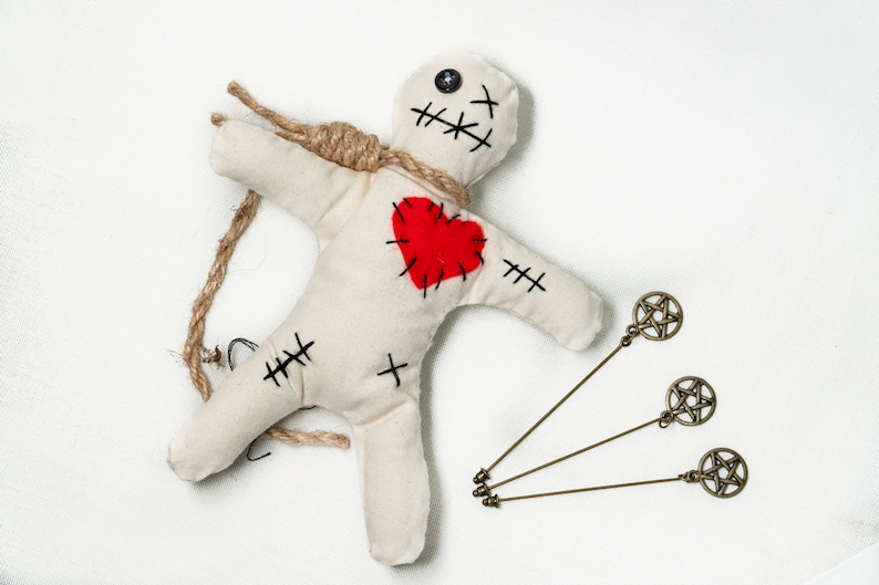 Mini Voodoo Doll by Everyone's Secret Spirit - Wicca, Pagan, Hoodoo, Protection, Yorkshire, Witch, UK 