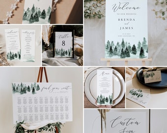 Wedding Sign Bundle, Wedding Signage Bundle, Wedding Sign Template, Printable Wedding Signs Bundle, Wedding Decor, Wedding Welcome Sign 022