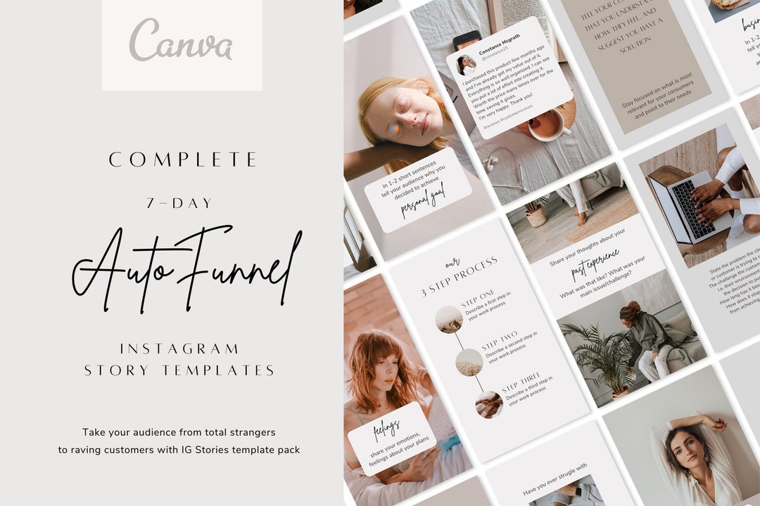 Canva Instagram Story Template Pack, Social Media Instagram Templates ...