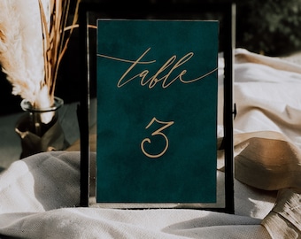Forest Greeen Wedding Table Number, Printable Wedding Table Number, Instant Download, Garden Wedding Table Sign, Editable Table Number 024
