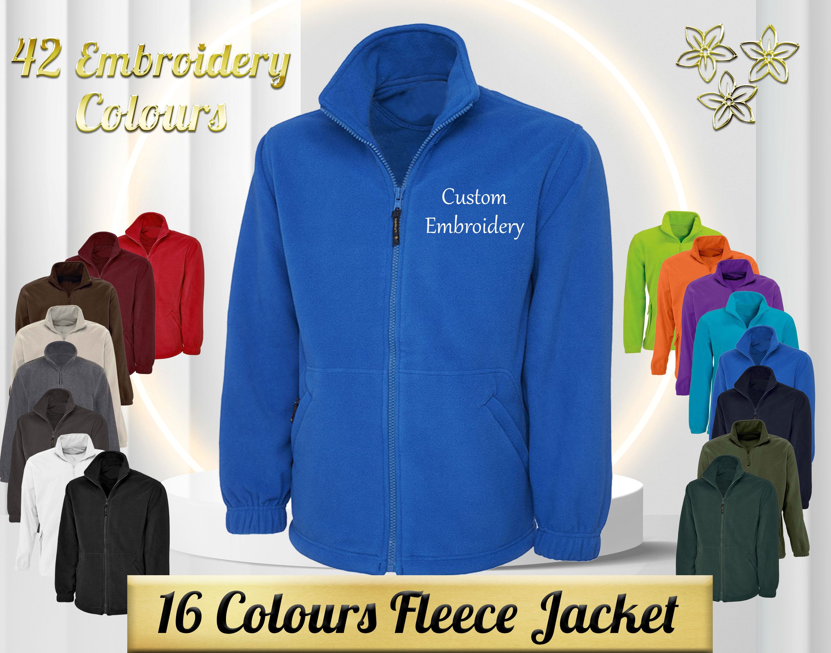 Embroidered Fleece - Etsy