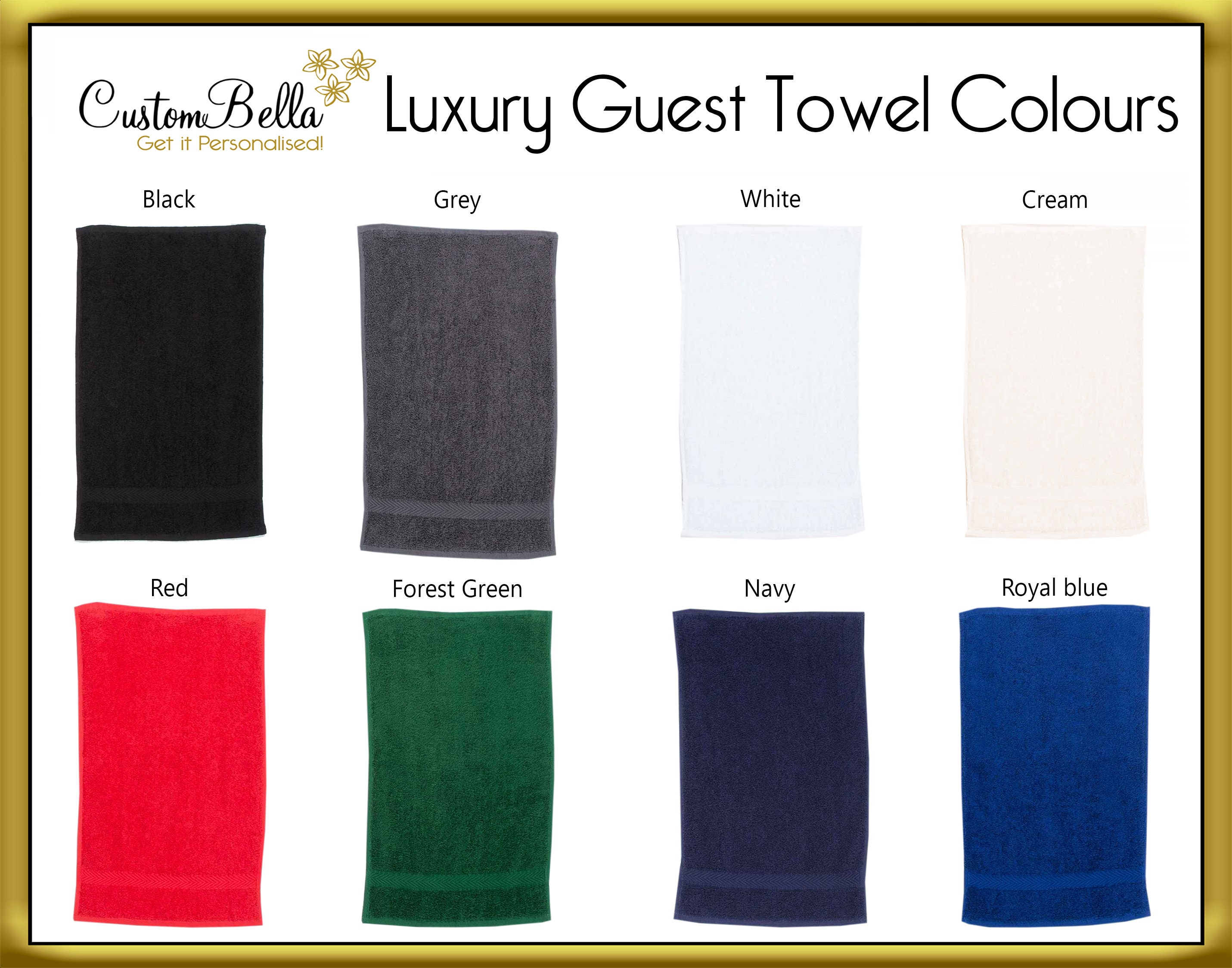 Personalised Guest Towel Embroidered Customised Guest Towel Etsy UK