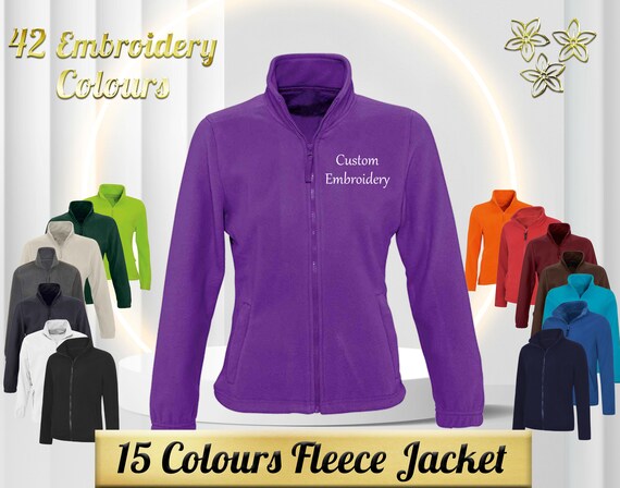 Fleece Jacket Embroidered 