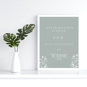 Affirmation Cards For Bride And Grooms Digital Download zdjęcie 2