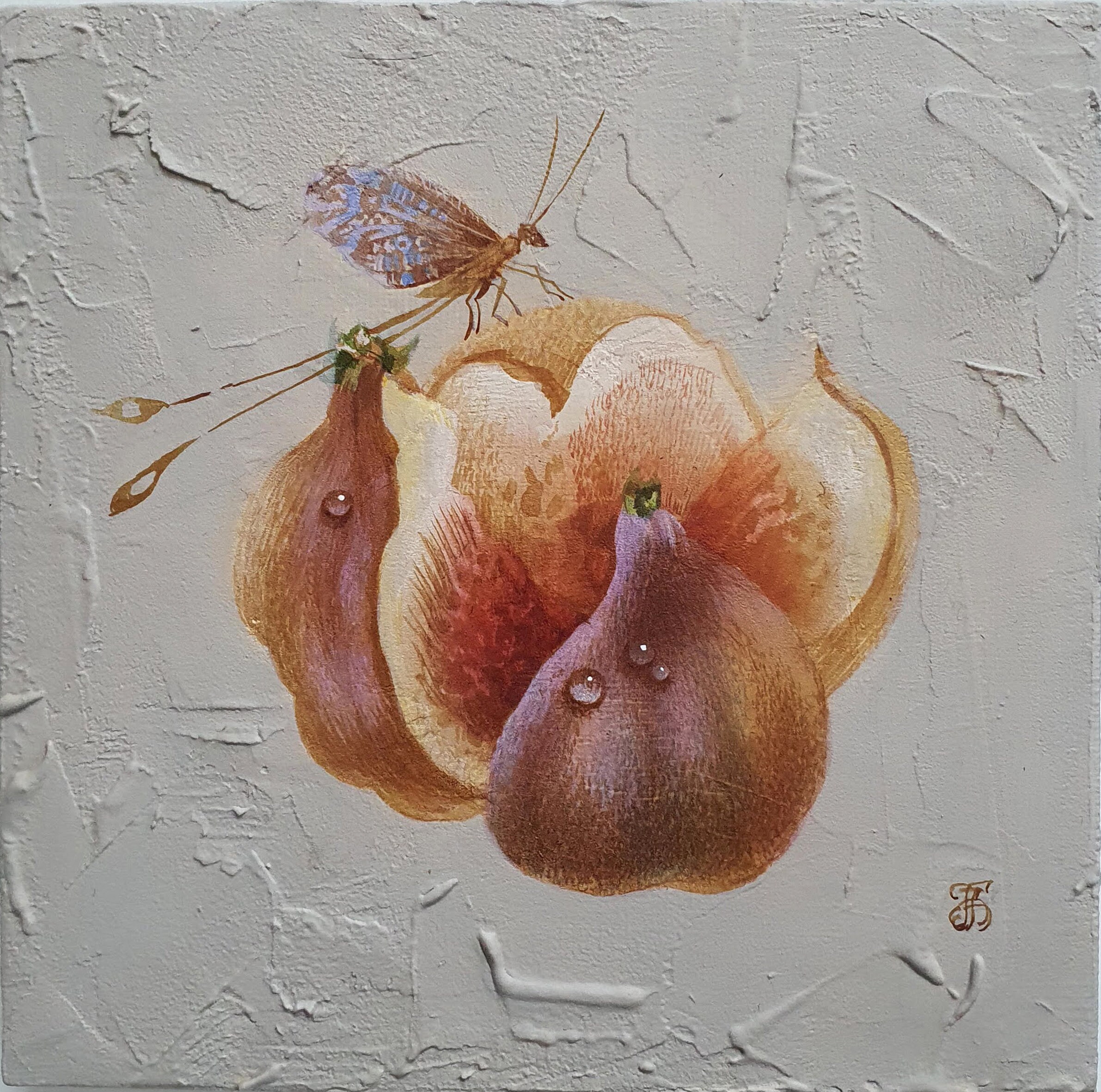 Original Acrylic Painting. Botanical Art. Fig. Etsy UK