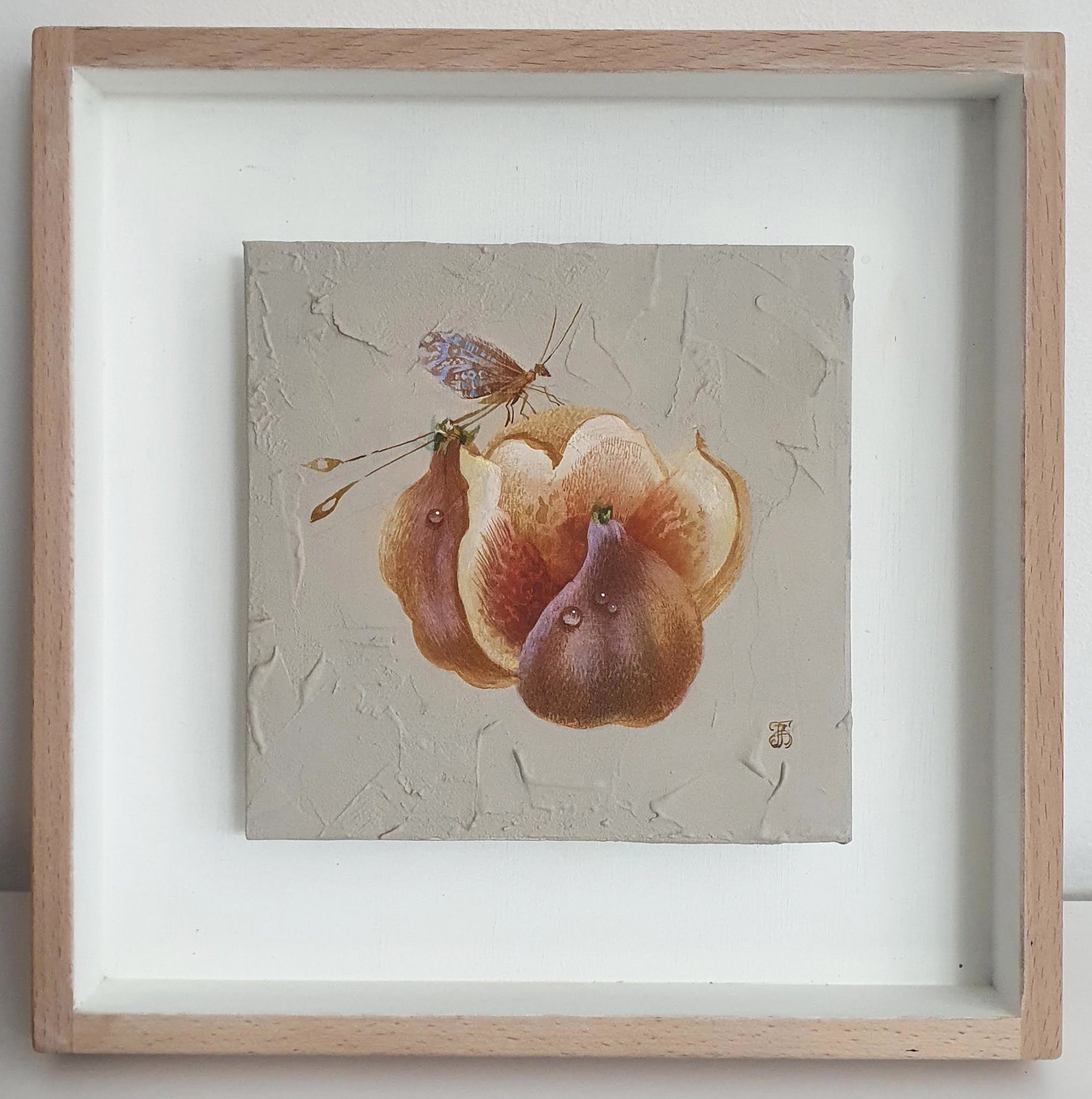 Original Acrylic Painting. Botanical Art. Fig. Etsy UK