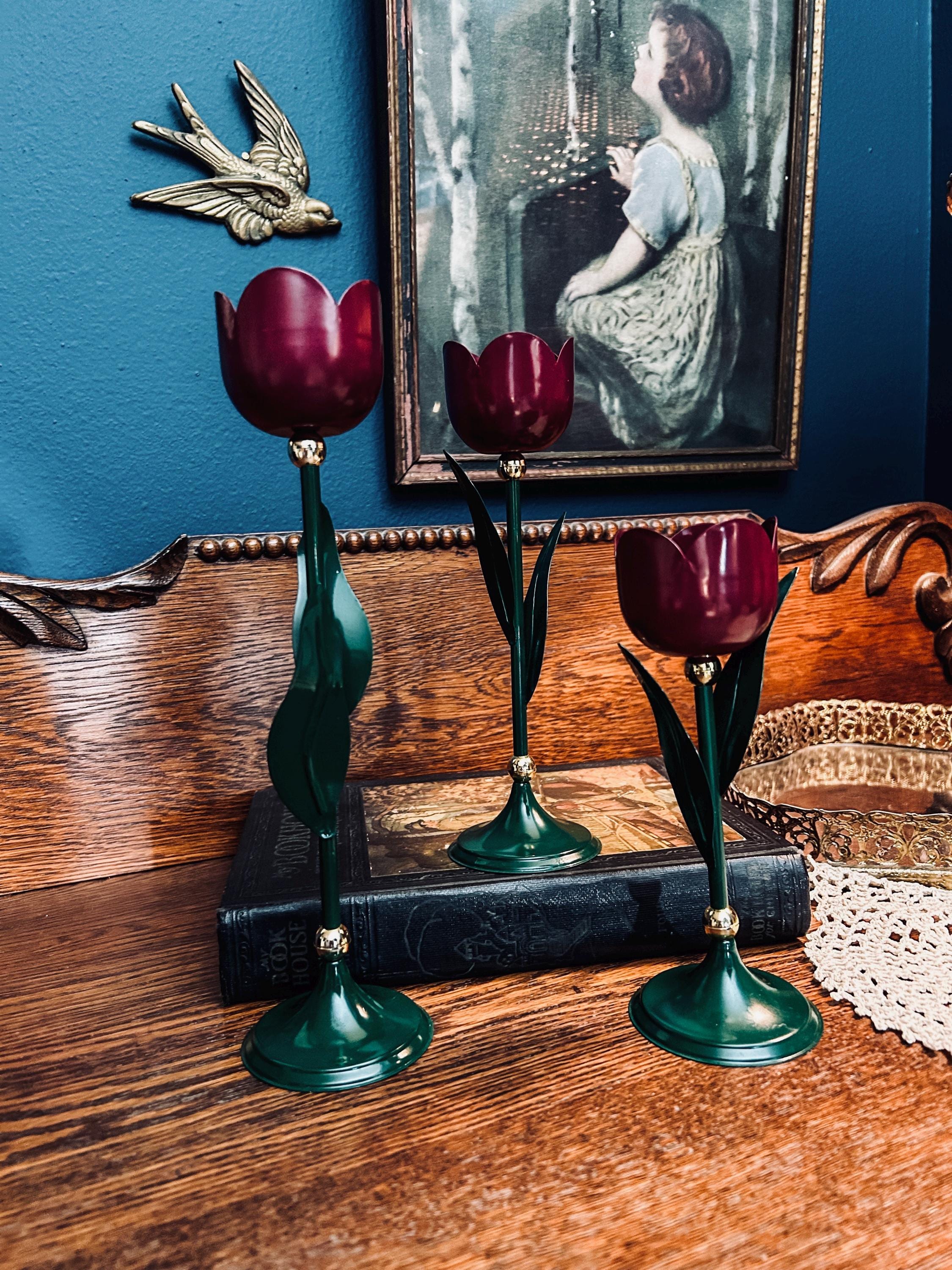 Tulip Candlesticks - Etsy