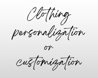 Personalization or Customization