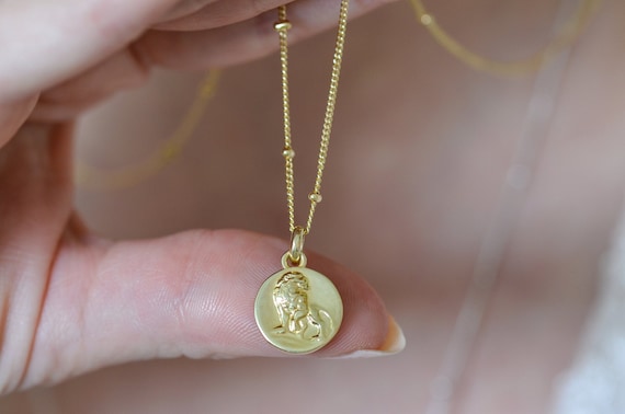 Etsy online leo necklace