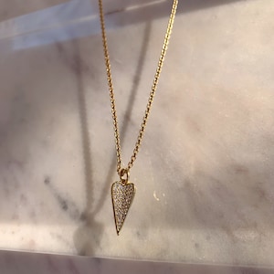 Amore Necklace, Cubic Zirconia Heart Necklace Necklace