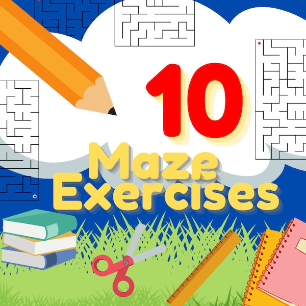 Maze Exercises for Kids | Distance Learning | Quiet Time | Weekend Activities