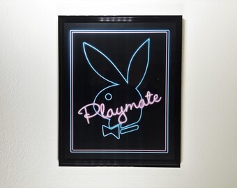 PLAYBOY POSTER Neon Playmate Bunny Logo HOT NEW