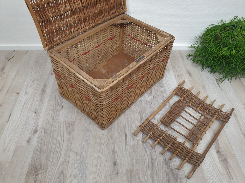 Antique Handmade Reed Wicker Pigeons / Bird Basket Wicker Etsy