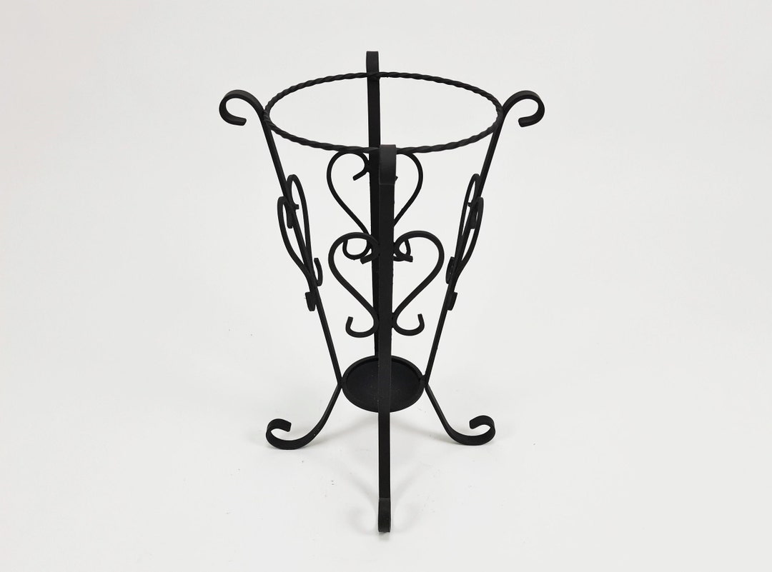 Handmade Wrought Iron Umbrella Stand Walking Stick Holder Etsy