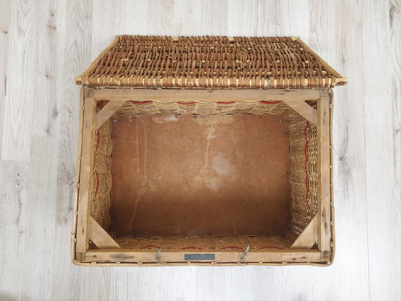 Antique Handmade Reed Wicker Pigeons / Bird Basket Wicker Etsy