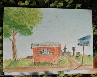 Impresión A4 de Frutas y Pasteles de ViVi