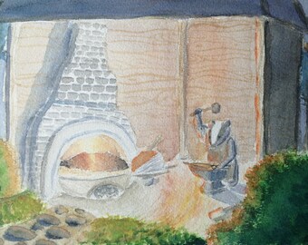 Impresión del herrero del tejón