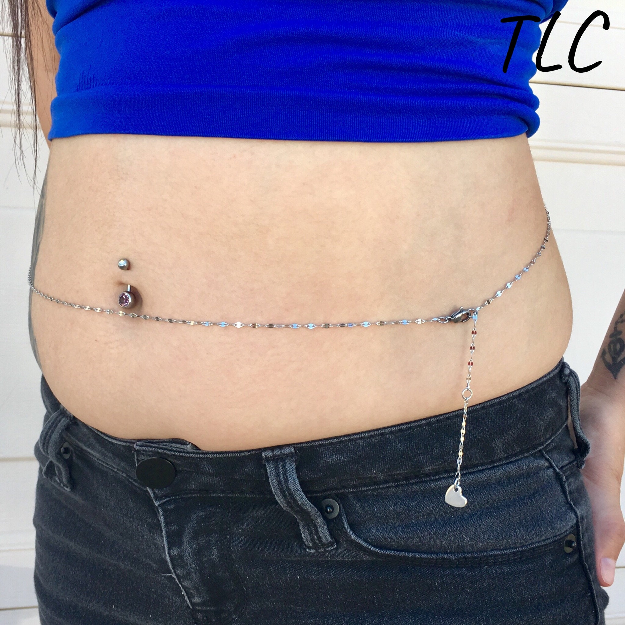 Set of 4 Waist Chain Belly Accessories 4 Pc Combo set- Waist Bead, Waist Bead, Belly Chain, Beaded  main image 4